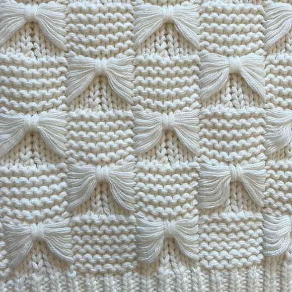 JUSTFAB Knit Tank Top Creamy White Color With Bow Design NWT Size 1X - Picture 10 of 12